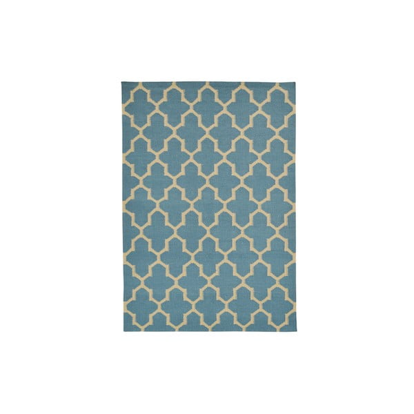 Ręcznie tkany kilim Light Blue Barok Kilim, 155x242 cm