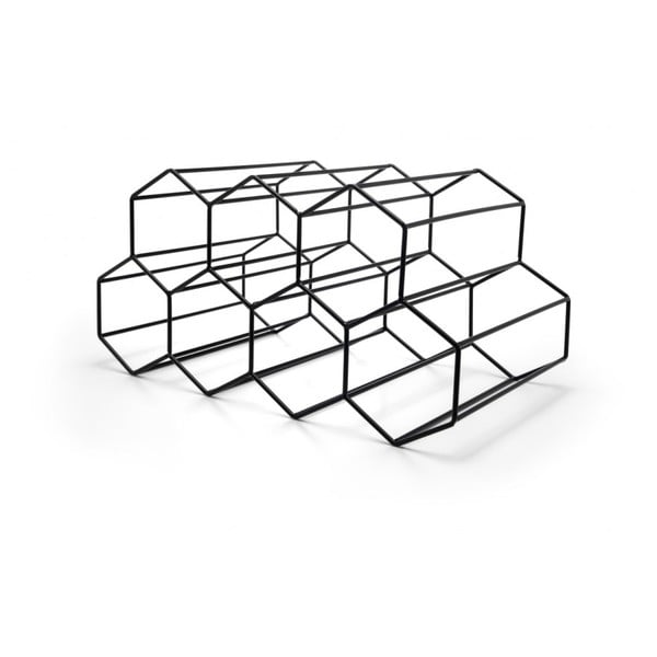 Czarny metalowy stojak na wino – Leopold Vienna-image-3