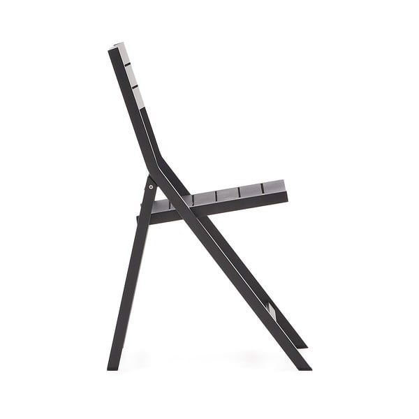 Czarne metalowe krzesło ogrodowe Torreta – Kave Home-image-2