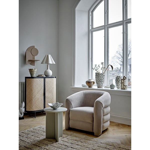 Kremowa lampa stołowa z tekstylnym kloszem (wysokość 60 cm) Heide – Bloomingville-image-4