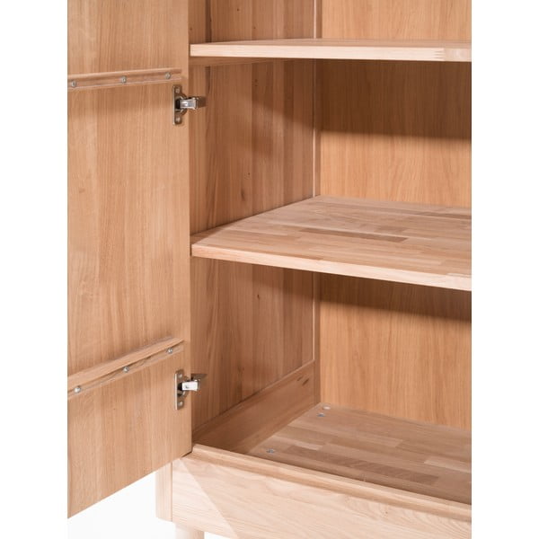 Szafa dziecięca z litego drewna dębowego w naturalnym kolorze 100x190x55 cm Forrest – Vipack-image-1