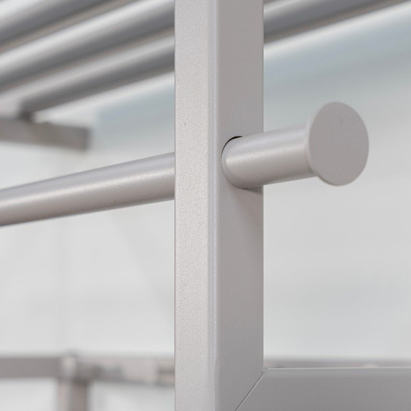 Szarobrązowy metalowy wieszak ścienny z półką 76 cm Rizzoli – Spinder Design-image-4