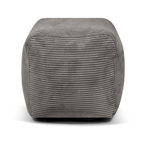 Ciemnoszary sztruksowy worek do siedzenia Plus 50 Lounge – SLOWDOWN-image-2