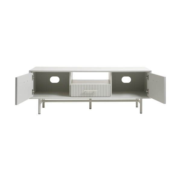 Szara szafka pod TV 140x50x45 cm Palma – Unique Furniture-image-4