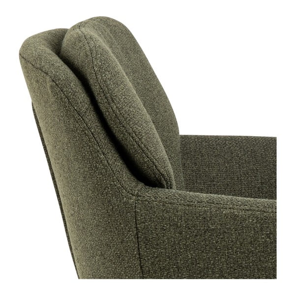 Tapicerowany fotel jadalniany z podłokietnikami w kolorze khaki Dora – Actona-image-4