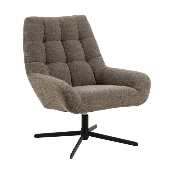 Szarobrązowy fotel z materiału bouclé Paris – Actona