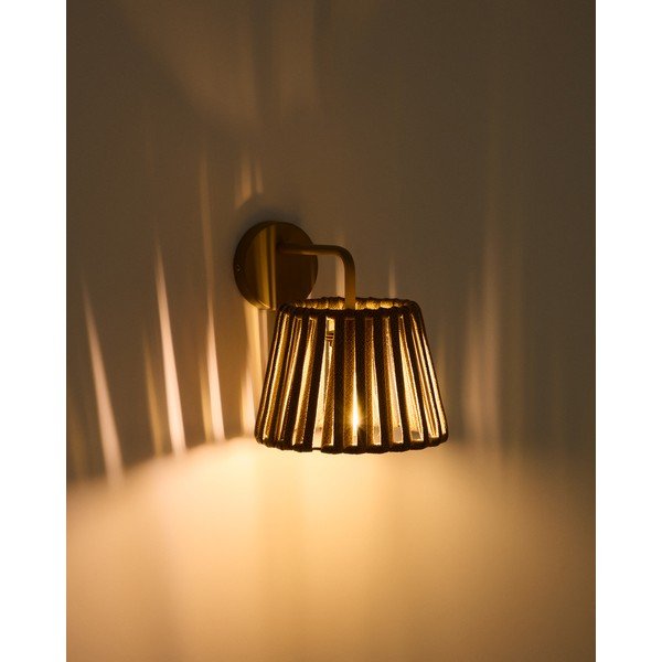 Lampa zewnętrzna ścienna LED solarna (wysokość 23 cm) Aldet – Kave Home-image-1