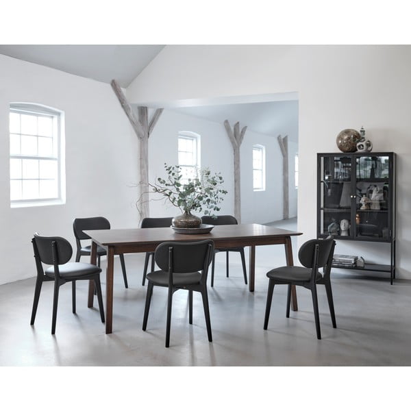 Rozkładany stół z blatem w dekorze dębu 95x190 cm Baro – Unique Furniture-image-1