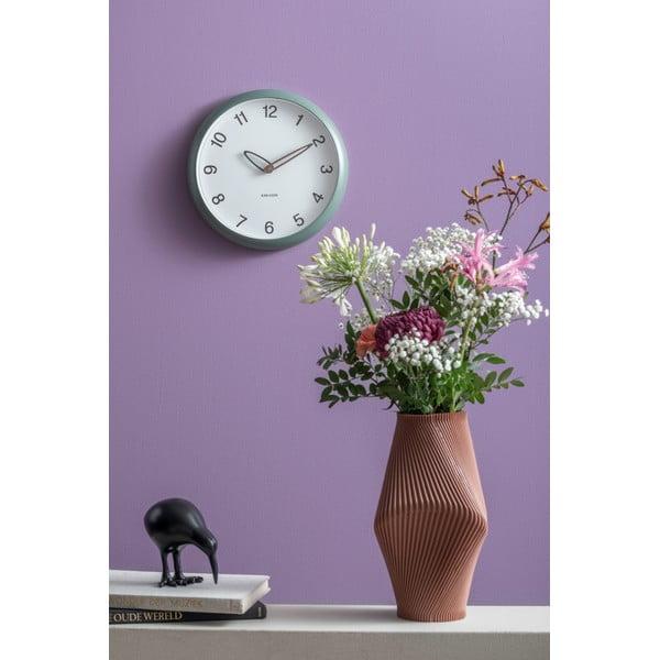 Brązowy wazon z żywicy polimerowej (wysokość 30 cm) Twisted Rib – PT LIVING-image-1