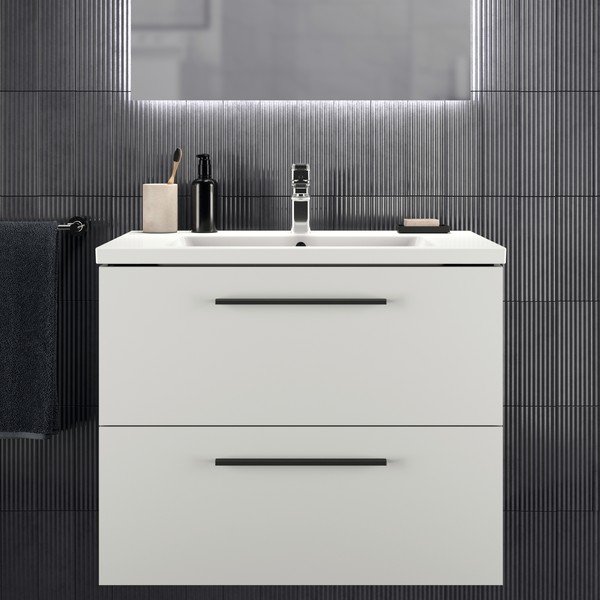 Biała wisząca szafka pod umywalkę 80x63 cm i.Life B – Ideal Standard-image-1