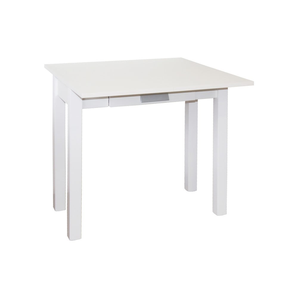 Biały stół rozkładany Pondecor Cilia, 40x80 cm