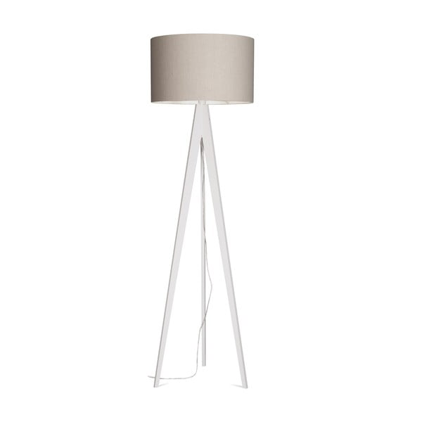 Lampa stojąca Artist Grey Linnen/White, 125x42 cm