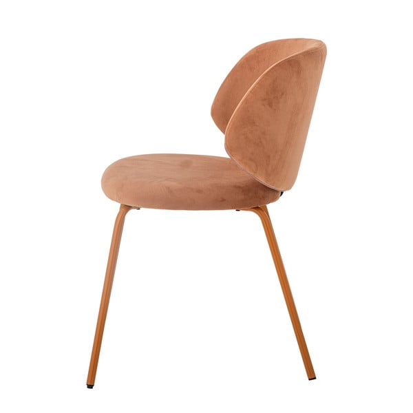 Pomarańczowe aksamitne krzesła zestaw 2 szt. Ponte – Bloomingville-image-4