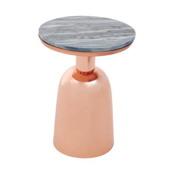 Okrągły stolik z marmurowym blatem ø 48 cm Amira – Premier Housewares