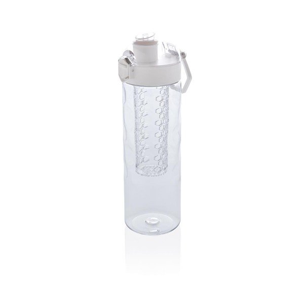 Biała butelka z sitkiem na owoce XD Exclusive Honeycomb, 700 ml