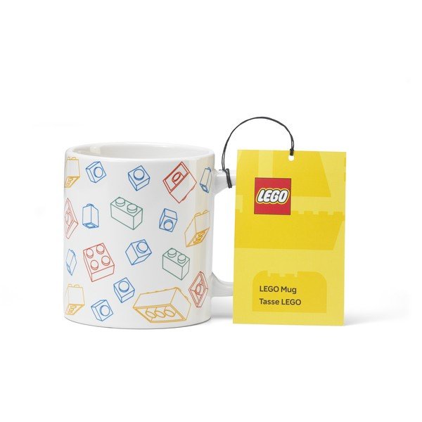 Biały ceramiczny kubek dla dzieci 300 ml Bricks – LEGO®-image-1