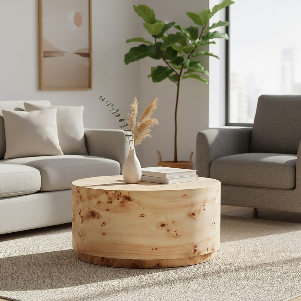 Okrągły stolik w naturalnym kolorze ø 80 cm Mota – Premier Housewares (zdjęcie 6)