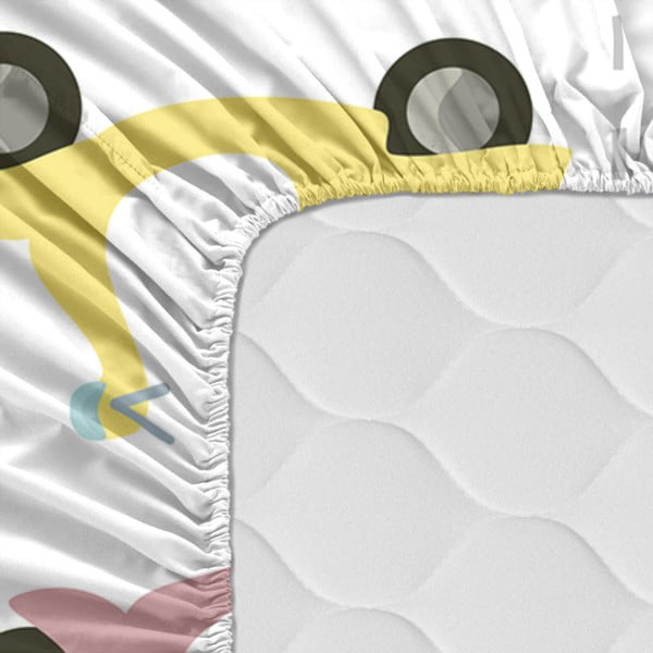 Dziecięce bawełniane prześcieradło Happynois Summer Time, 140x70 cm-image-2