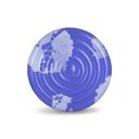 Niebieski dmuchany materac plażowy The Nice Fleet Goa