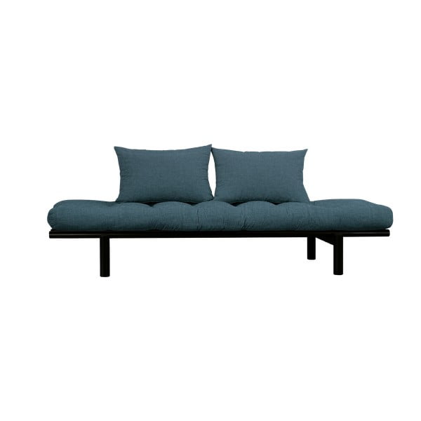 Sofa z ciemnoniebieskim pokryciem Karup Design Pace Black/Deep Blue