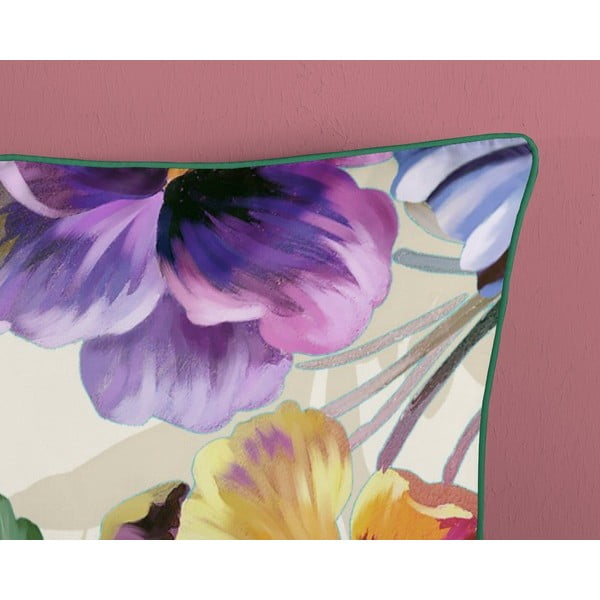 Pościel dwuosobowa z bawełny organicznej Descanso Flower Garden, 200x200 cm-image-4