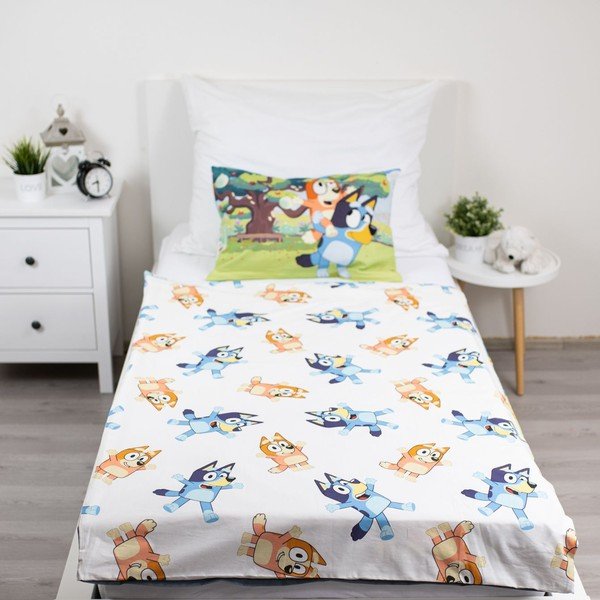 Bawełniana pościel dziecięca do łóżeczka 100x135 cm Bluey – Jerry Fabrics-image-2