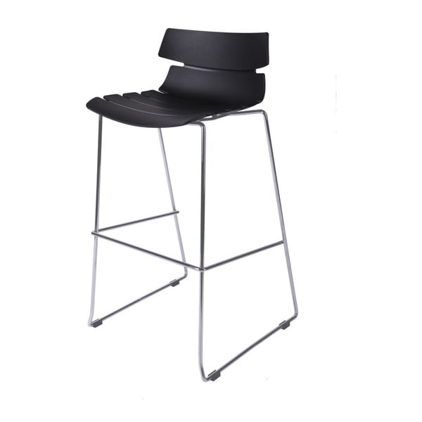 Krzesło barowe D2 Techno, czarne