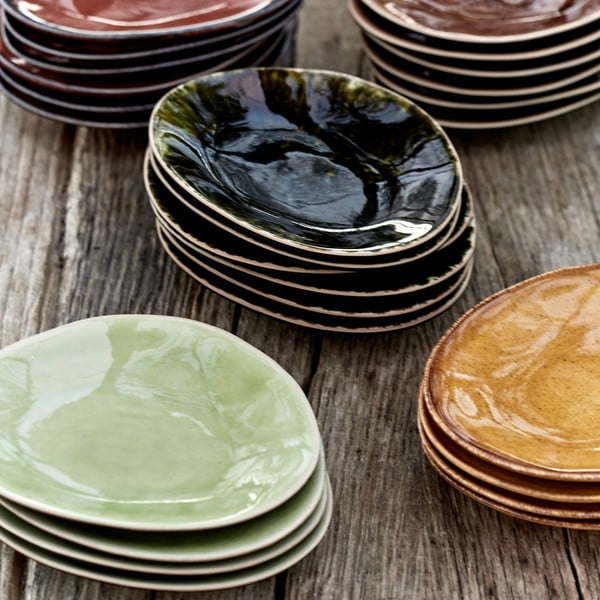 Jasnozielony kamionkowy talerz deserowy Costa Nova Riviera, ⌀ 16 cm-image-1