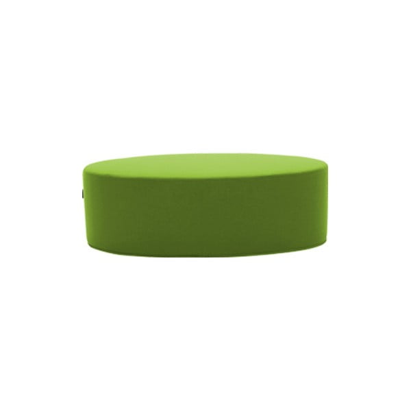 Zielony puf Softline Bon-Bon Felt Melange Green, dł. 60 cm