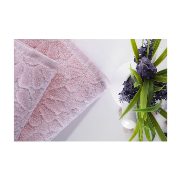 Zestaw 2 ręczników Samba Pink, 70x140 i 50x90 cm