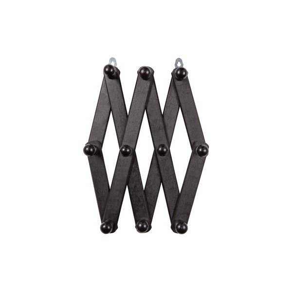 Czarny wieszak ścienny z litego drewna brzozowego Levin – WOOOD-image-4