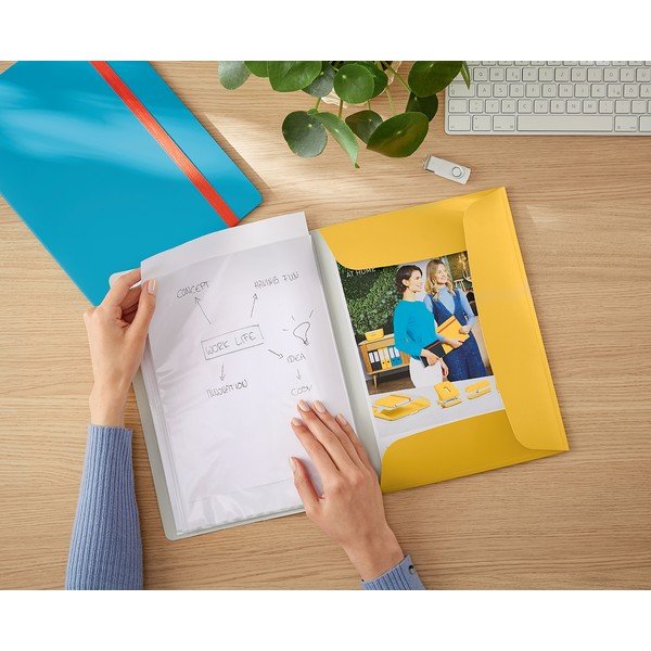 Żółty album ofertowy Leitz Cosy, A4-image-1