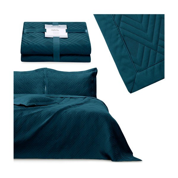 Morska narzuta pikowana z mikrowłókna 220x240 cm Ophelia – Restilo-image-3