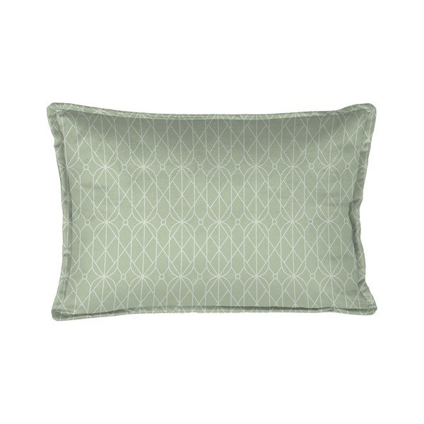 Zielona poduszka dekoracyjna Velvet Atelier Art Deco, 50x35 cm-image-1