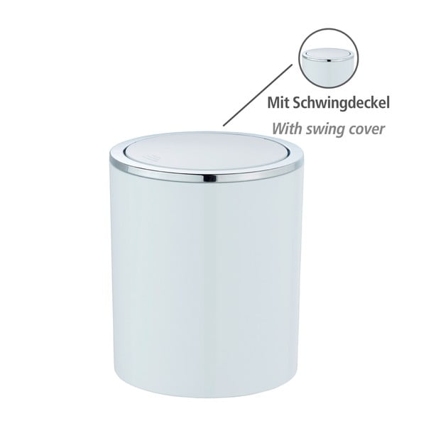 Biały kosz na śmieci Wenko Inca, 2 l-image-4