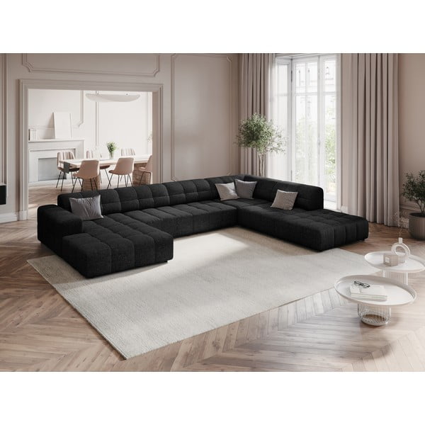 Antracytowy narożnik (prawostronny/w kształcie litery U) Chicago – Cosmopolitan Design-image-1