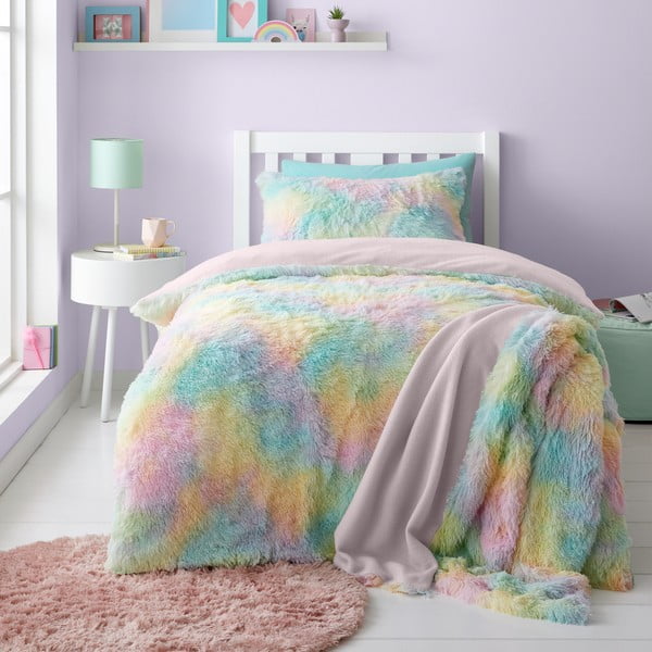 Koc dziecięcy z mikropluszu 130x170 cm Rainbow Cuddly – Catherine Lansfield-image-2