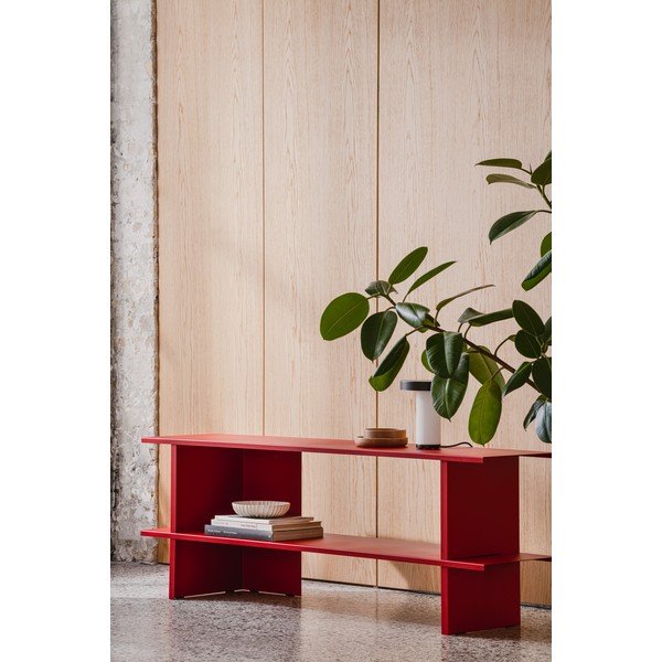 Czerwony metalowy regał 160x57x37 cm Hes – noo.ma-image-1