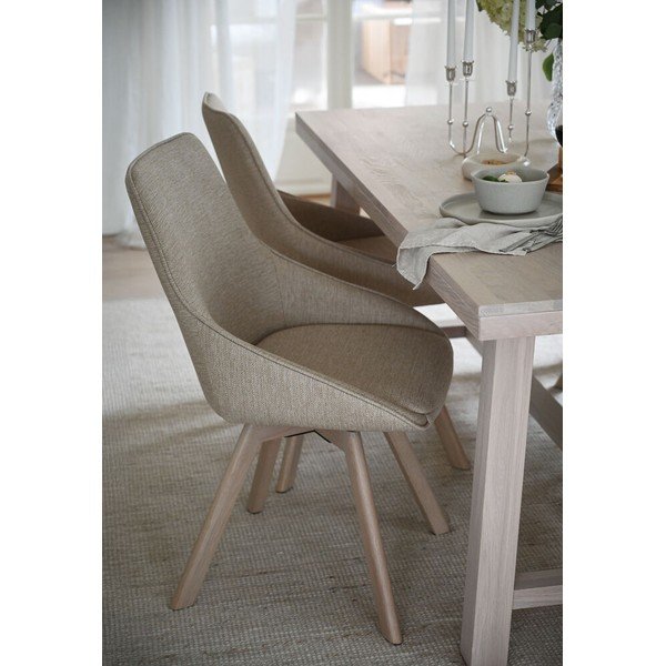 Beżowe krzesła zestaw 2 szt. Alison – Rowico-image-1