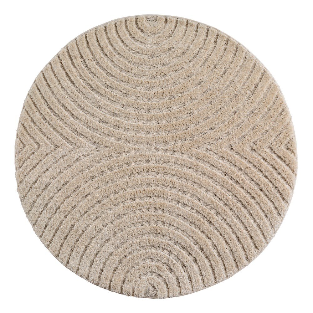 Beżowy okrągły dywan z mieszanki juty ø 80 cm Art 1122 – Ayyildiz Carpets