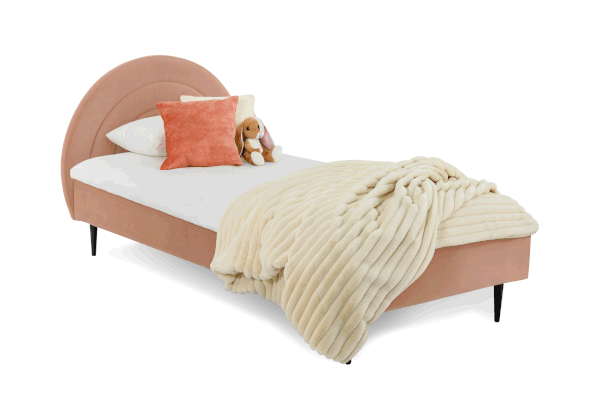 Różowe łóżko dziecięce 90x200 cm Rainbow – Scandic-image-2