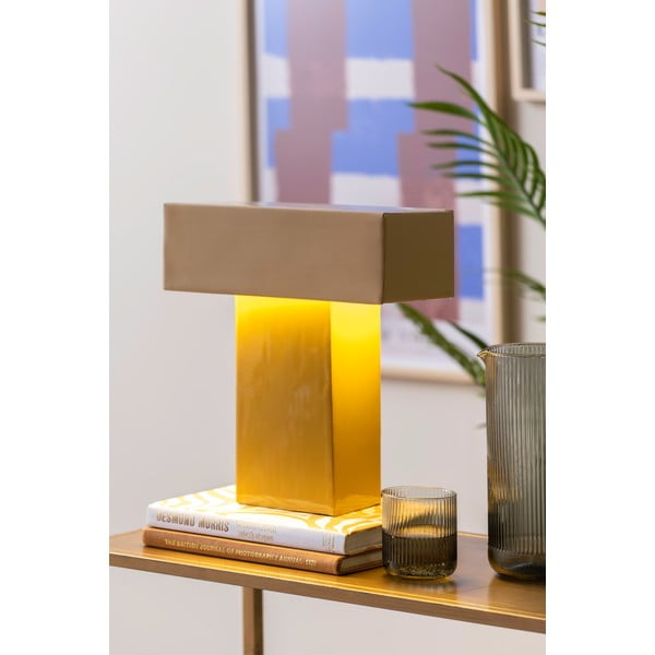 Żółta lampa stołowa (wysokość 35 cm) Grato Recto – Leitmotiv-image-1