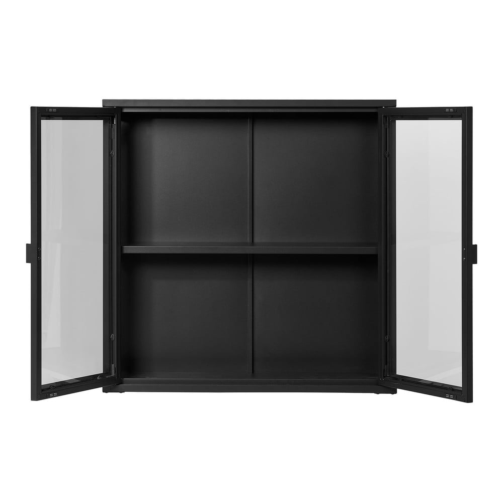 Czarna metalowa witryna wisząca 80x80 cm Brisbane – House Nordic (zdjęcie 4)