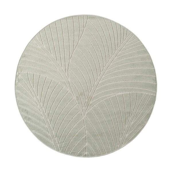 Zielony okrągły dywan odpowiedni na zewnątrz ø 120 cm Nova 1203 – Ayyildiz Carpets