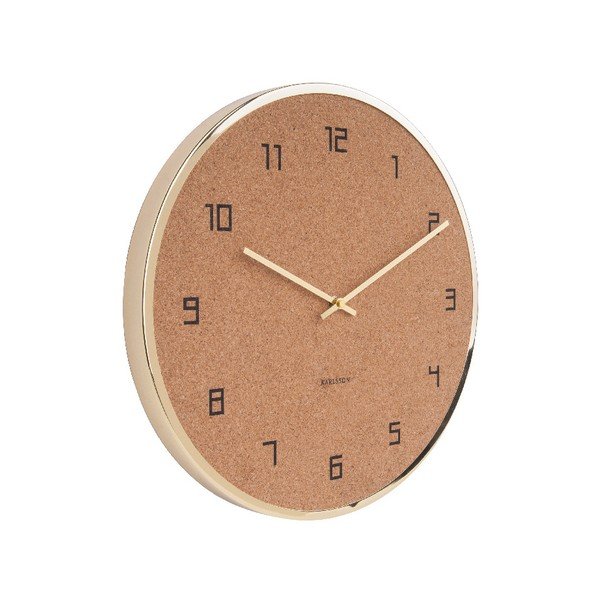 Zegar ścienny z korka Karlsson Modest, 40 cm-image-2