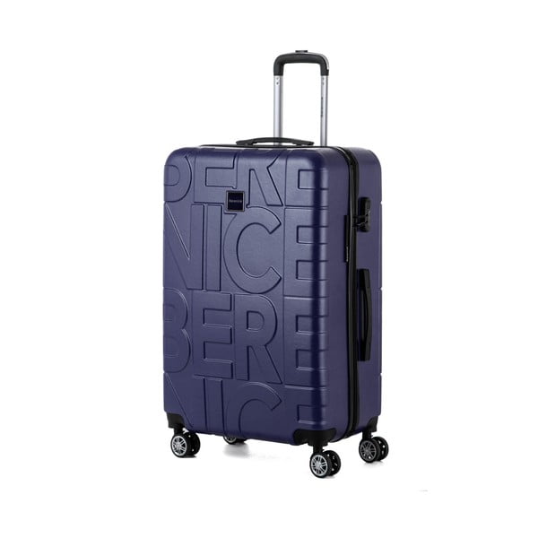 Ciemnoniebieska walizka Berenice Typo, 107 l