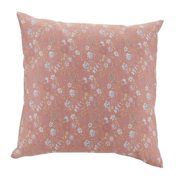 Różowa bawełniana poduszka dekoracyjna Bahne & CO, 45x45 cm