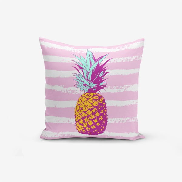 Poszewka na poduszkę z domieszką bawełny Minimalist Cushion Covers Colorful Pineapple, 45x45 cm