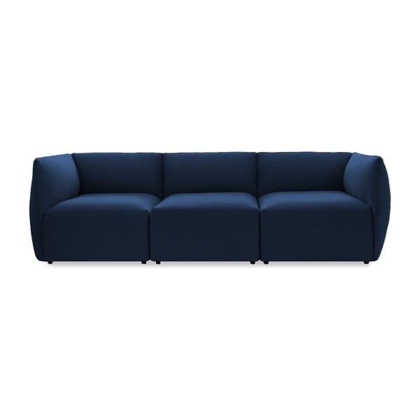 Ciemnoniebieska 3-osobowa sofa modułowa Vivonita Cube