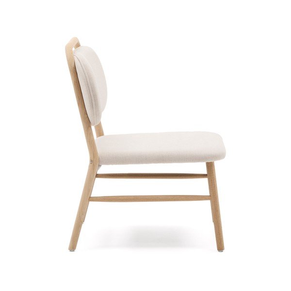 Beżowy fotel z tkaniny szenilowej Helda – Kave Home-image-3